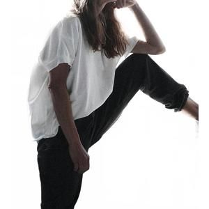 NEW MONDAY12 original sweat tee in white